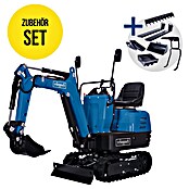Scheppach Minibagger EXC815 inkl. XXL Zubehör-Set (6,3 kW, Benzin, Auslegerschwenkbereich: -70 ° - 70 °) | BAUHAUS