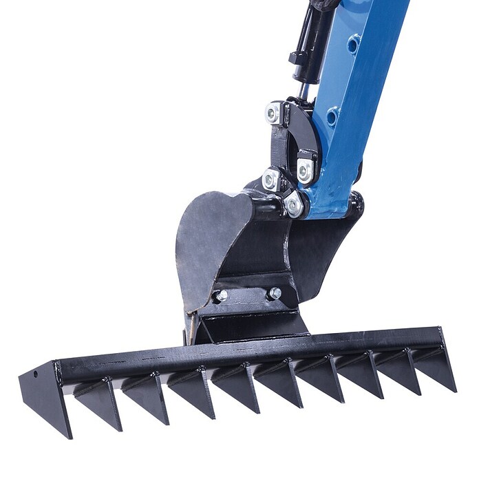 Scheppach Minibagger EXC815 inkl. XXL Zubehör-Set (6,3 kW, Benzin, Auslegerschwenkbereich: -70 ° - 70 °) | BAUHAUS