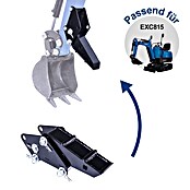 Scheppach Minibagger EXC815 inkl. XXL Zubehör-Set (6,3 kW, Benzin, Auslegerschwenkbereich: -70 ° - 70 °) | BAUHAUS