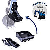 Scheppach Minibagger EXC815 inkl. XXL Zubehör-Set (6,3 kW, Benzin, Auslegerschwenkbereich: -70 ° - 70 °) | BAUHAUS