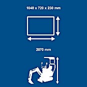 Scheppach Minibagger EXC815 inkl. XXL Zubehör-Set (6,3 kW, Benzin, Auslegerschwenkbereich: -70 ° - 70 °) | BAUHAUS