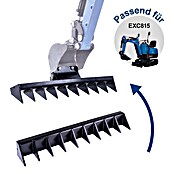 Scheppach Minibagger EXC815 inkl. XXL Zubehör-Set (6,3 kW, Benzin, Auslegerschwenkbereich: -70 ° - 70 °) | BAUHAUS