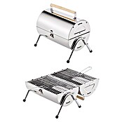 Grillstar Barbacoa de sobremesa Dallas (Superficie parrilla: 2 x 34 x 22 cm, Plateado)