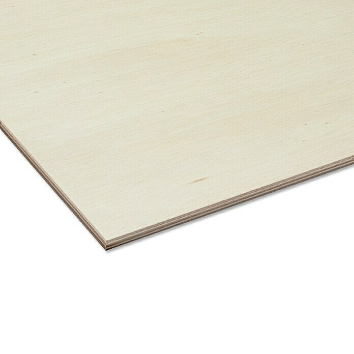 Sperrholzplatte nach Maß I (Pappel, Max. Zuschnittsmaß: 2.440 x 1.220 mm, Stärke: 4 mm)