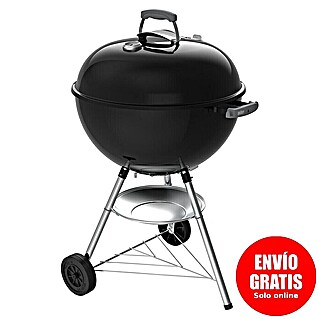 Weber Barbacoa redonda con tapa Bar-B Kettle (Diámetro de la superficie de la parrilla: 57 cm, Negro)