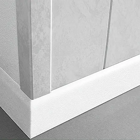 LOGOCLIC  Sockelleiste K 58 Weiß strukturiert
