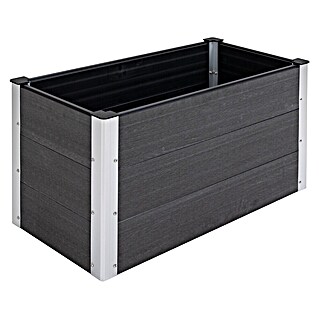 SONNENH Hochbeet bodenlos (Aluminium, grau)