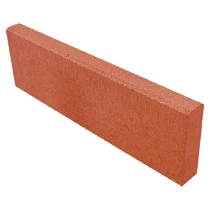 Christoph Rasenkante - 50 x 4,5 x 15 cm, Toskana, Beton - Roter Pflasterstein mit abgerundeter Kante, ideal für Gartenwege und Terrassen. Robustes Material für langlebige Gestaltung.