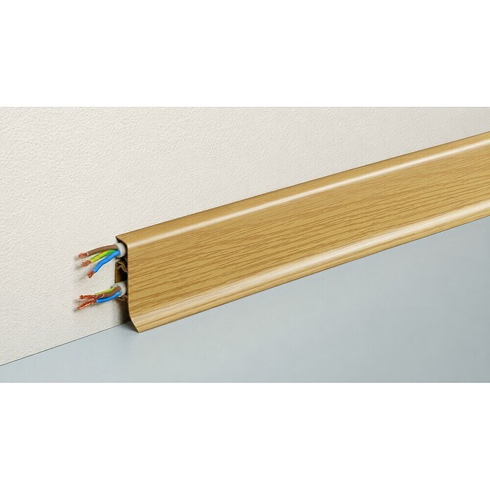 Podna kutna lajsna KU050 Antik  (2.500 x 22,5 x 50 mm, Izgled drva, Hrast) | BAUHAUS
