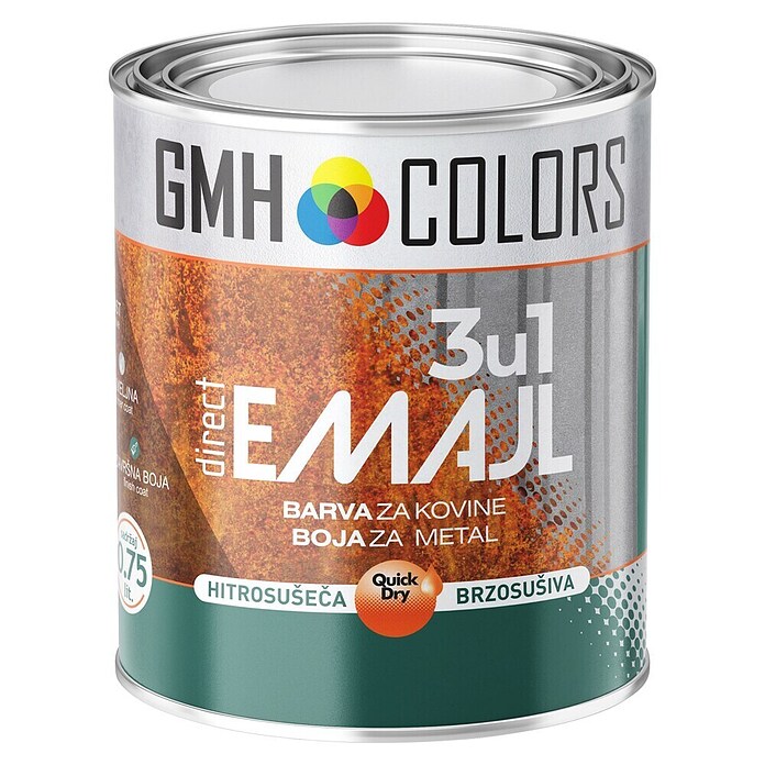 Specialni lak 3 v 1 emajl  (Antracit, 0,75 l, Na osnovi topil) | 5984 - Metalluntergründe | HADN - Speziallacke | HAD - Farben | HA - Farben | H - Innendeko/Farben | BAUHAUS
