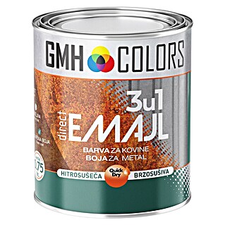 Specialni lak 3 v 1 emajl (Antracit, 0,75 l, Na osnovi topil)