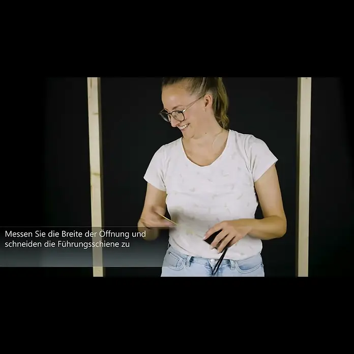 Grosfillex Falttür Una - Buche, 84 x 205 cm - Grosfillex Tutorial Falttr Una   Montageanleitung