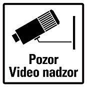 Nalepka s simbolom Pozor Video nadzor  (140 x 140 mm) | 1360 - Schildershop und Hausnummern | AAHG - Sicherheit Sonstiges | AAH - Sicherheit | AA - Eisenwaren | A - Eisenwaren | BAUHAUS