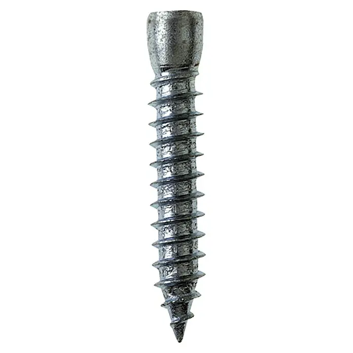 Profi Depot Betonrahmenschraube - Durchmesser: 7,5 mm, Länge: 152 mm, 30 Stk., V 30 - Abbildung einer einzelnen Schraube mit einem markanten Gewinde und einem konischen Kopf.