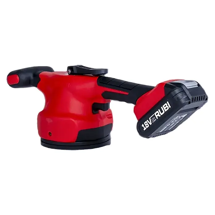 Rubi Batería - 18 V, 2 Ah, Específico para: Vibrador cerámico RV‑18 Energy - Herramienta vibradora/ventosa para azulejos inalámbrica roja y negra con batería RUBI de 18V.