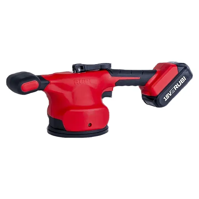 Rubi Batería - 18 V, 2 Ah, Específico para: Vibrador cerámico RV‑18 Energy - Vibrador y ventosa RUBI para azulejos, inalámbrico, rojo y negro, con batería de 18V.