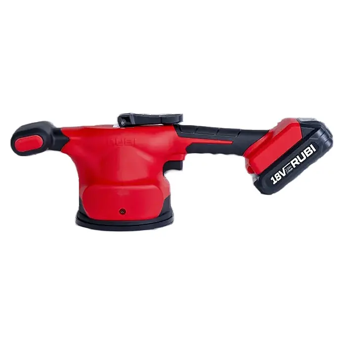 Rubi Batería - 18 V, 2 Ah, Específico para: Vibrador cerámico RV‑18 Energy - Vibrador/colocador de azulejos inalámbrico rojo y negro con ventosa y batería de 18V.