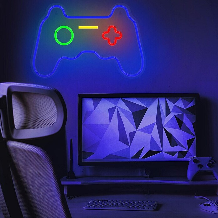 Lámpara LED decorativa Videoconsola (Videoconsola, An x Al: 41 x 27,5 cm) | BAUHAUS