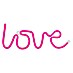 Lámpara LED decorativa Love Rosa 