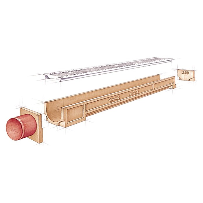 ACO Self Žleb za odvodnjavanje Standardline  (100 x 11,8 x 9,7 cm) | 5627 - Abläufe/Rinnen/Zubehör | FADJ - Entwässerung | FAD - Baustoffe | FA - Baustoffe | F - Baustoffe | BAUHAUS