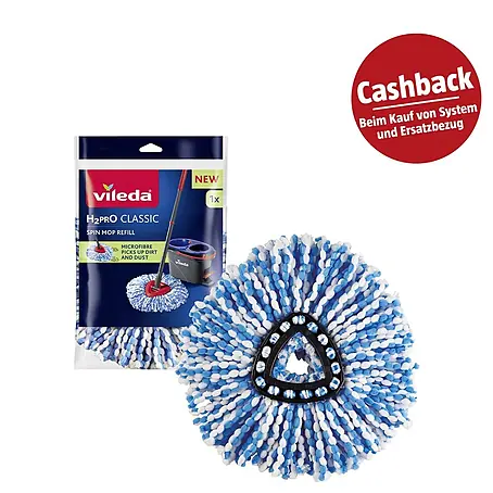 Vileda  Wischmop-Ersatzkopf H2PRO Classic Spin Mop Refill