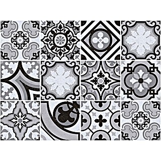 Feinsteinzeugfliese Piccolo (20 x 20 cm, Black Mix, Matt)