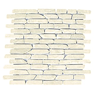 Mozaïektegel Brique (29,5 x 28 cm, Wit, Mat)