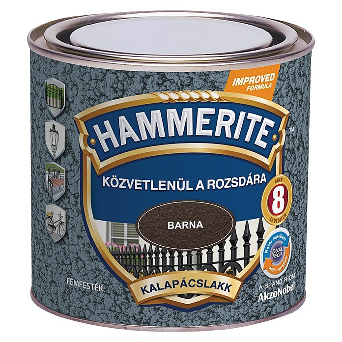 Hammerite Efekt lak Hammered  (Smeđa, Sjaj, 0,25 l, Na bazi otapala) | BAUHAUS