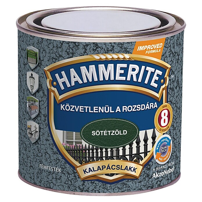 Hammerite Efekt lak Hammered  (Tamno zelena, Sjaj, 250 ml) | BAUHAUS