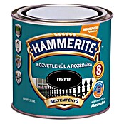 Hammerite Lak u boji Satin  (Crna, Svilenkasti mat, 0,25 l, Na bazi otapala) | BAUHAUS