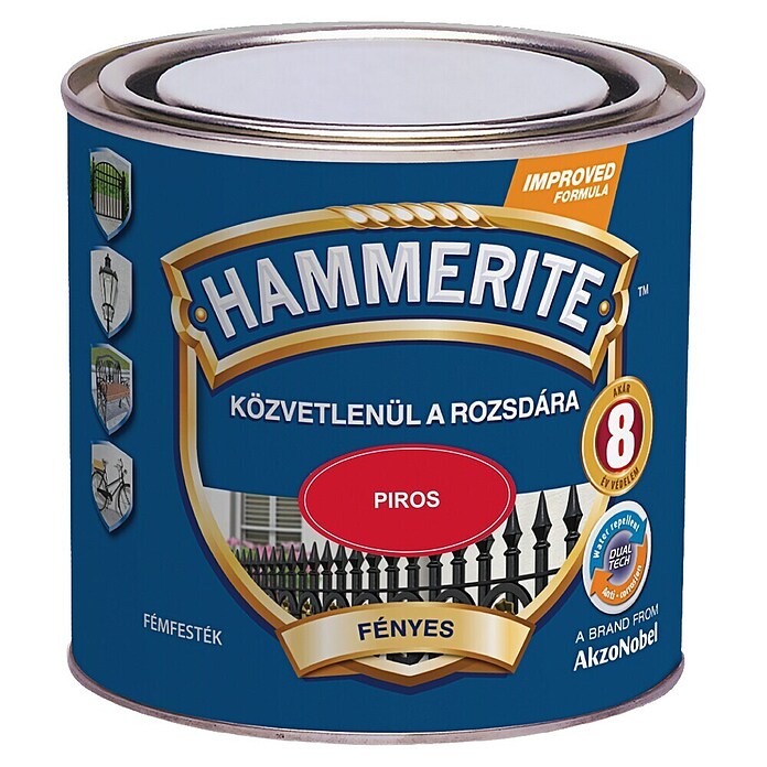 Hammerite Lak u boji Smooth  (Crvena, Sjaj, 250 ml) | BAUHAUS