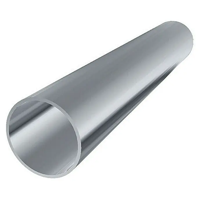 Marinetech Edelstahlrohr - Durchmesser: 22 mm, Länge: 1,5 m, Edelstahl, A2 - Abbildung eines silberfarbenen Aluminiumrohrs, das auf einem weißen Hintergrund liegt.