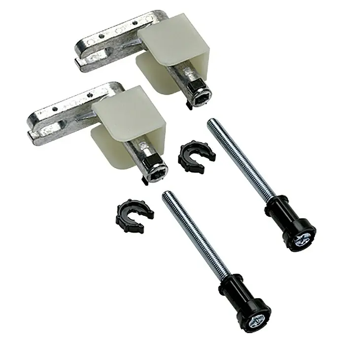 RAK Ceramics Waschtisch-Set - 55 x 46 cm, Ohne Spezialglasur, Hahnloch: Mitte, Mit Überlauf, Schwarz - Set von zwei Rollladenaufhängern mit Schrauben und Clips zur sicheren Befestigung und Bedienung von Rollläden.