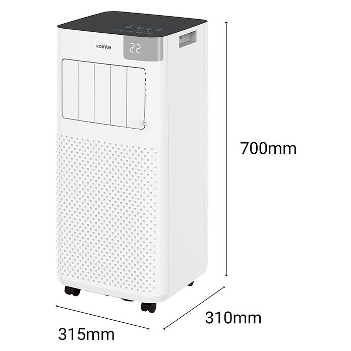 Rointe Aire acondicionado portátil Fiore 2250 (2.600 W, Tamaño de la estancia: 20 m², Blanco) | BAUHAUS