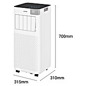 Rointe Aire acondicionado portátil Fiore 2250 (2.600 W, Tamaño de la estancia: 20 m², Blanco) | BAUHAUS