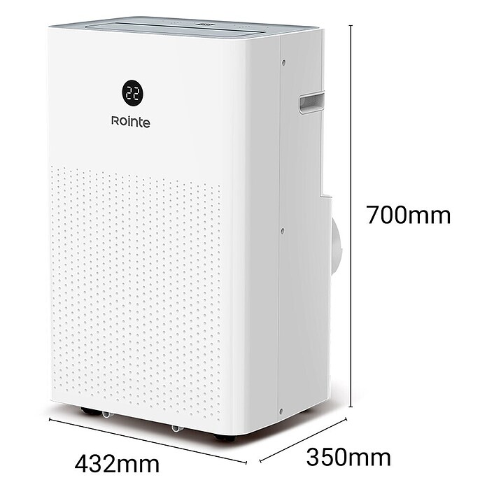 Rointe Aire acondicionado portátil Fiore 3000 (3.500 W, Tamaño de la estancia: 30 m², Blanco) | BAUHAUS