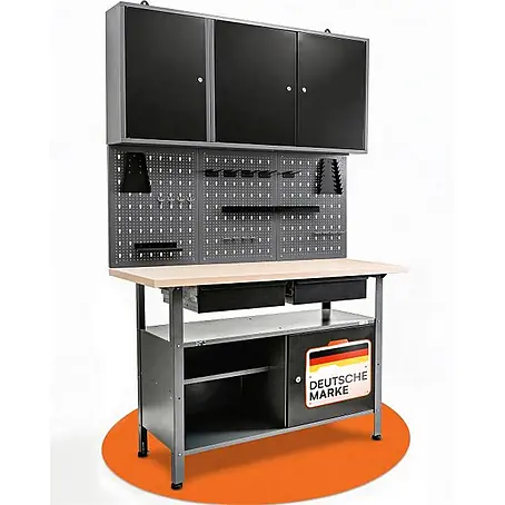 Werkstattset Fritz 120cm Werkstatteinrichtung Schrank & Bank