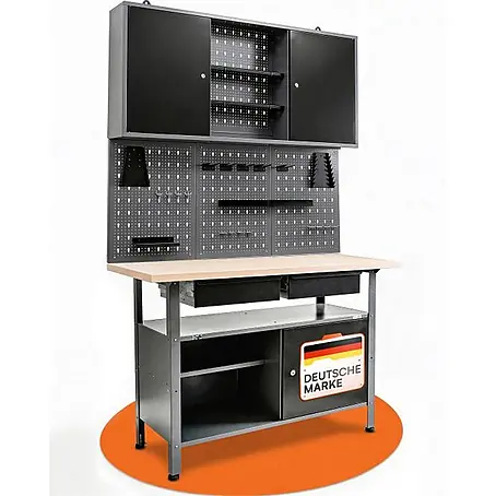 Werkstattset Fritz 120cm Werkstatteinrichtung Schrank & Bank