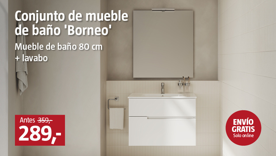 Conjunto baño Borneo