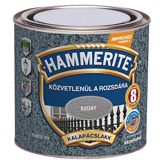 Hammerite Efekt lak Effect  (Srebno siva, Sijaj, 0,25 l, Na osnovi topil) | 5966 - KH-Seidenmattlacke farbig | HADL - Lacke | HAD - Farben | HA - Farben | H - Innendeko/Farben | BAUHAUS