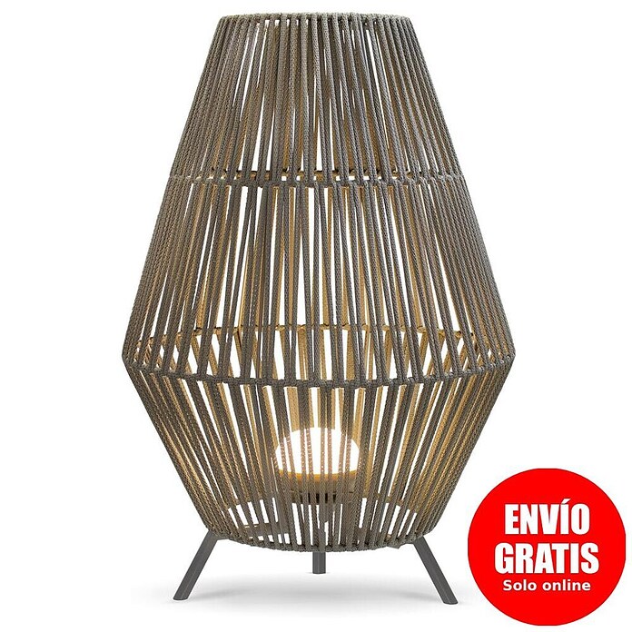 New Garden Conta Lámpara de pie para exterior 70 (9 W, Blanco cálido, 48 x 48 x 72 cm, Con bombillas) | BAUHAUS