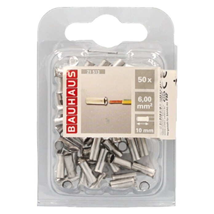 ADEREND-  HUELSE    BLANK     6qmm x12  BAUHAUS