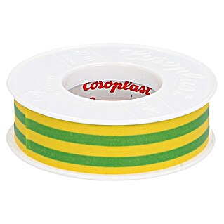 Coroplast Isolierband (Grün/Gelb, 10 m x 15 mm x 0,15 mm)