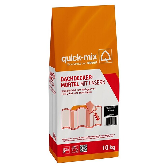 Quick-Mix Dachdeckermörtel (Schwarz, 10 kg)