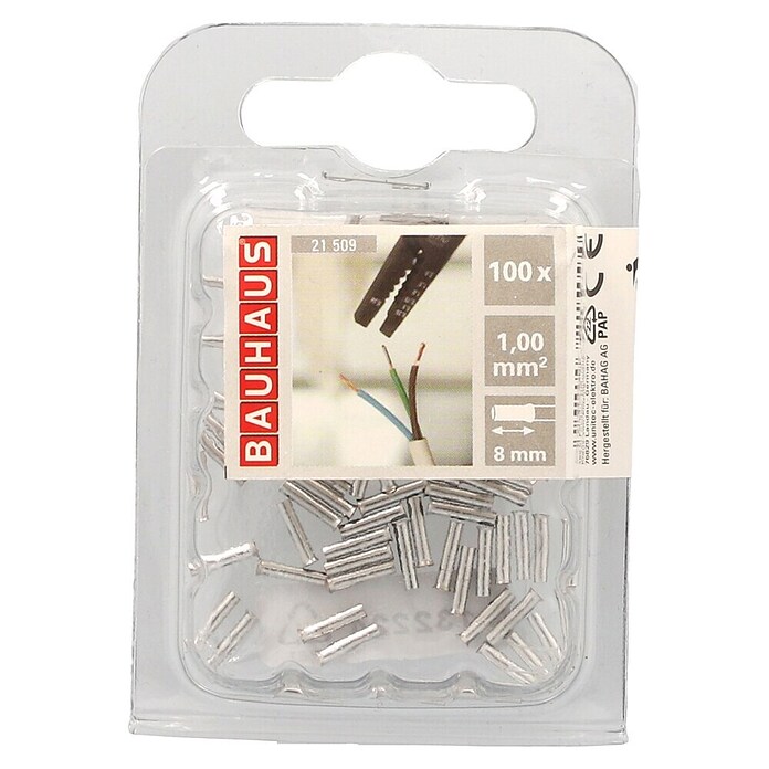Aderendhülse (1 mm² x 8 mm, 100 Stk.)