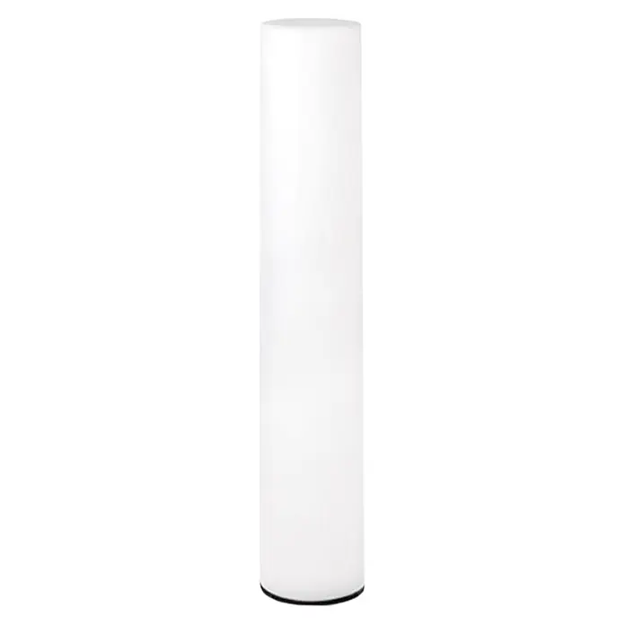 New Garden Lámpara de diseño para exterior Fity 100 - 9,5 W, Blanco, Ø x Al: 19 x 100 cm, RGB - Lámpara cilíndrica blanca alta con base negra.
