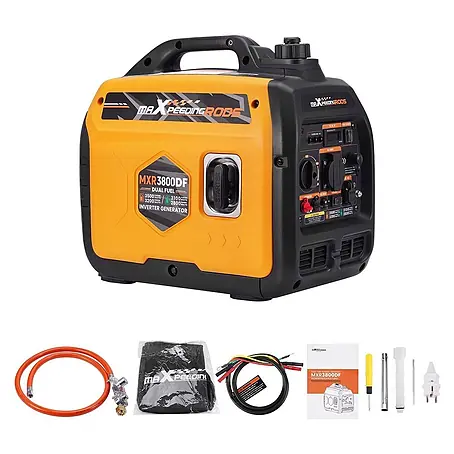 MaXpeedingrods  Stromerzeuger 3500W DualFuel Inverter Stromerzeuger maXpeedingrods MXR 3800DF