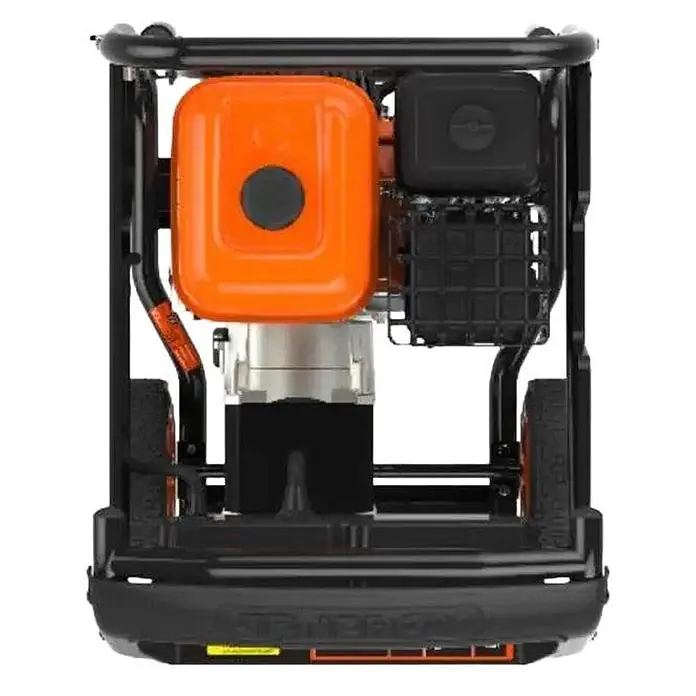 Genergy Stromerzeuger GENERGY Navacerrada Benzin Stromerzeuger ? 5500W 230V mit E-Start - Nennleistung: 5 kW, Tankvolumen: 6 l - Oranger und schwarzer kompakter Vibrationsplattenverdichter mit Schutzrahmen.