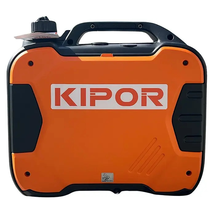 KIPOR Stromerzeuger KIPOR Stromerzeuger IG2000iS Inverter Stromerzeuger 2000Watt - Nennleistung: 1,8 kW, Tankvolumen: 5 l - Kompakter orange-schwarzer tragbarer Inverter-Generator mit Griff und KIPOR-Markenlogo.