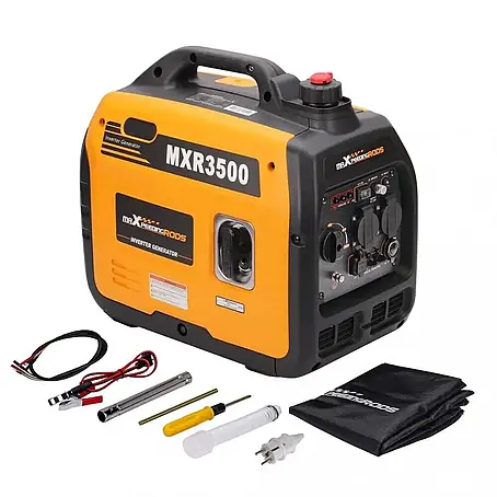 MaXpeedingrods  Stromerzeuger 3300 Watt Benzin Inverter Stromerzeuger maXpeedingrods MXR 3500